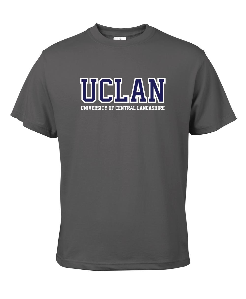Grey UCLan Logo Tshirt